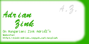 adrian zink business card